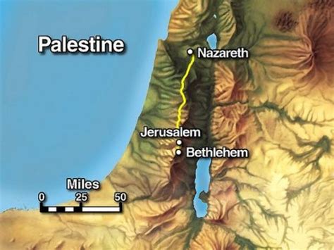Nazareth Jerusalem Map Jerusalem Map Bible Mapping Journey To Bethlehem