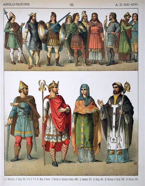 Filead 500 1000 Anglo Saxons 022 Costumes Of All Nations 1882
