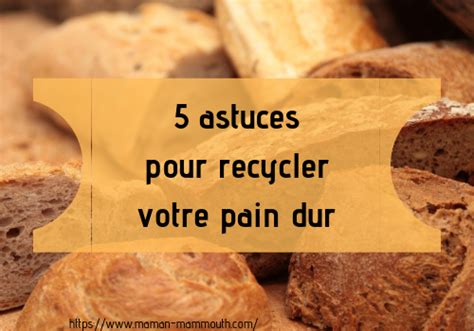 5 astuces pour recycler votre pain dur Maman Mammouth