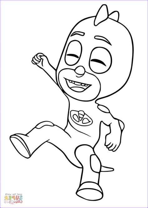 Gecko From Pj Masks Printable Coloring Pages Coloring Cool