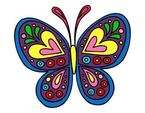 mandala mariposa mandalas pintado por mamichula 9804526 Para Niños