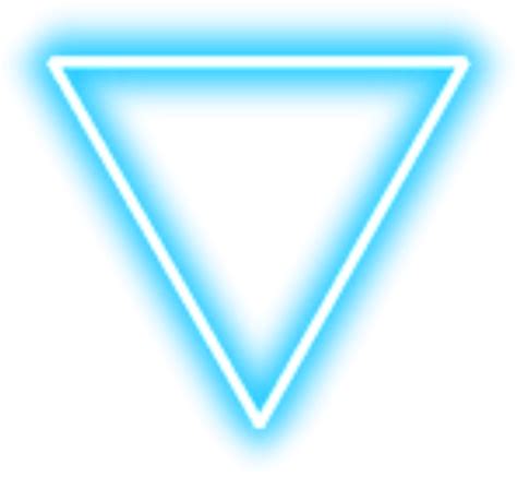 Blue Neon Triangle Transparent Png