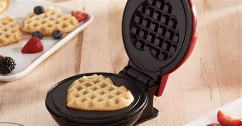 Dash Mini Heart Shaped Waffle Maker Only 10 Reg 15 Daily Deals