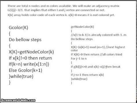 Graph coloring algorithm | problem using backtracking Part ...