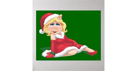 Holiday Miss Piggy 2 Poster Zazzle