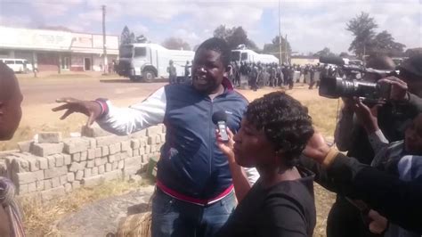 Zimbabweans Protest Against Police Roadblocks In Harare Youtube