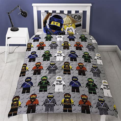 Lego Ninjago Single Duvet Cover Sets Reversible Kids Boys Bedding Ebay