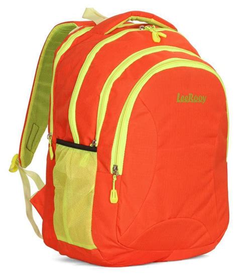Leerooy Orange Backpack Buy Leerooy Orange Backpack Online At Low