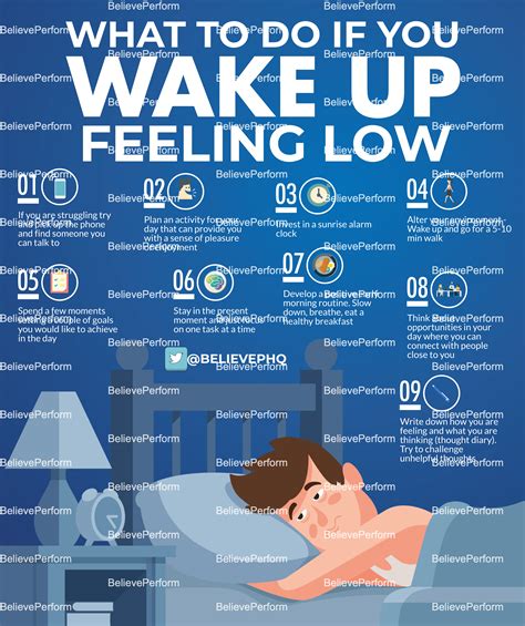 what to do if you wake up feeling low believeperform the uk s leading sports psychology website