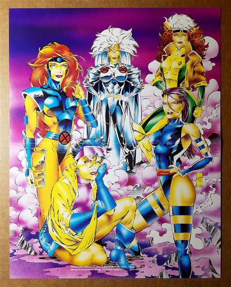 X Men Woman Jean Grey Rogue Jubilee Marvel Comics Poster By Art Thibert