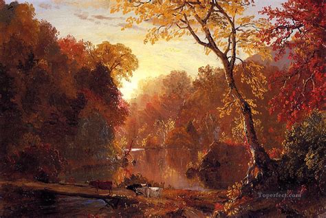 Autumn In North America Scenery Hudson River Frederic Edwin Church