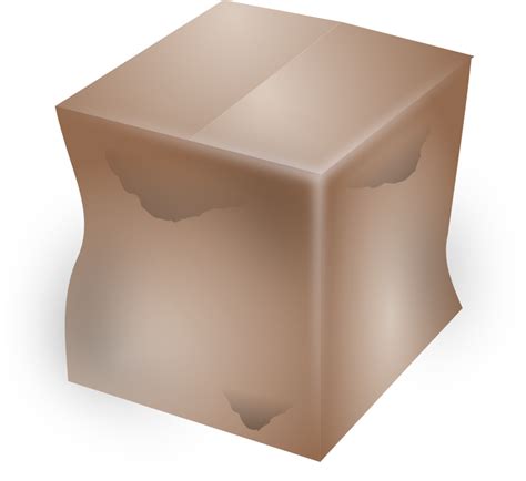 Dirty Cardboard Box Openclipart