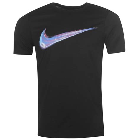 Mens Nike Streak Swoosh QTT T Shirt Black, T-Shirts | Nielsen Animal