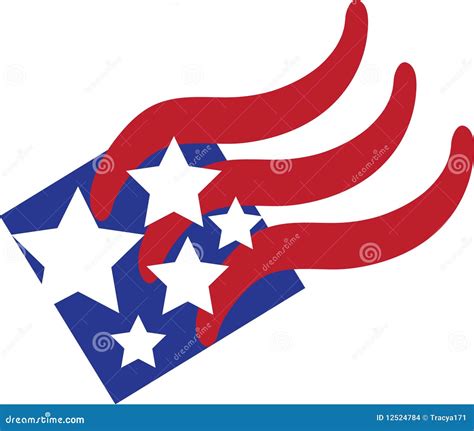 Abstract American Flag Stock Vector Illustration Of July 12524784
