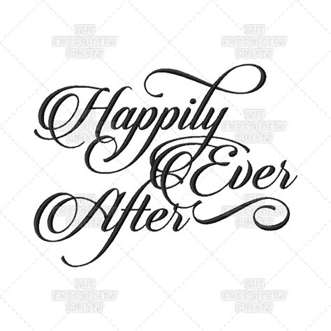 Happily Ever After Calligraphy Wedding Script Ring Bearer Quote