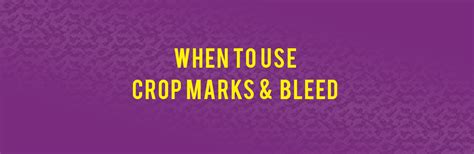 When To Use Crop Marks And Bleed Pursue Graphic Design