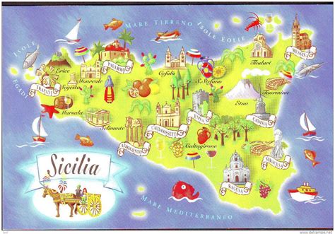 Cartina Sicilia Regione Sicilia Mappa Informazioni Servizio Meteo