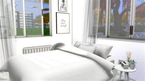 All White Bedroom At Modelsims4 Sims 4 Updates