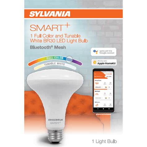 Sylvania Smart Bluetooth Br30 Full Color And Tunable White Light Bulb