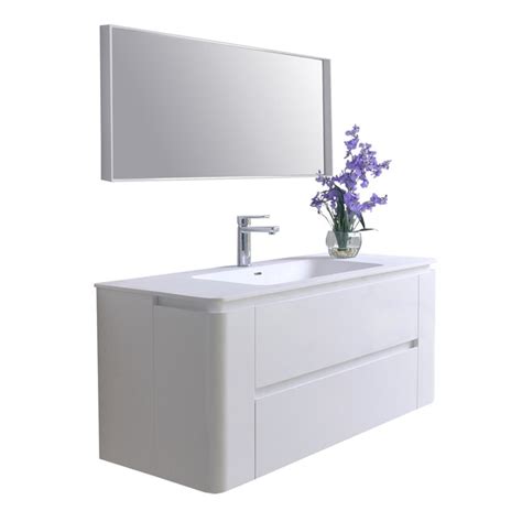 Ancerre Designs Gwyneth 48 In White Single Sink Bathroom Vanity With