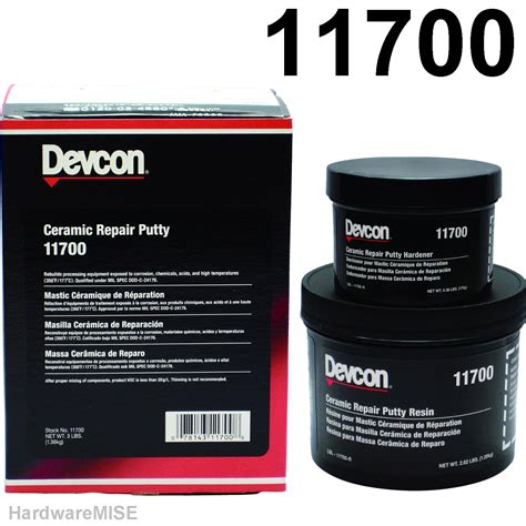 Devcon 11700 Ceramic Repair Putty Ceramic Filled Epoxy 3 Lb Kit