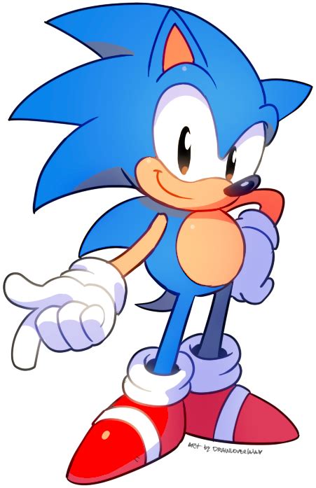 Sonic the Hedgehog Art by Drawloverlala