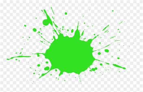 Download Red Clip Art Transprent Green Paint Splatter