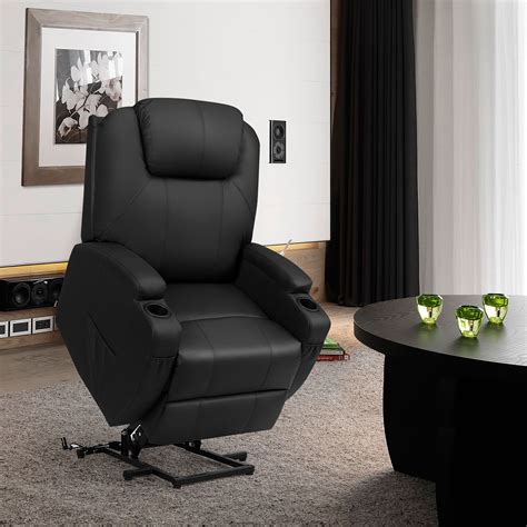 Costway Electric Lift Power Recliner Chair Heated Massage Sofa Lounge W Remote Control Lupon