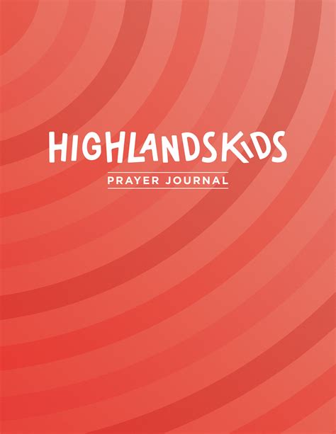 Kids Prayer Book Cover Red  Kids Prayer Guides Highlands