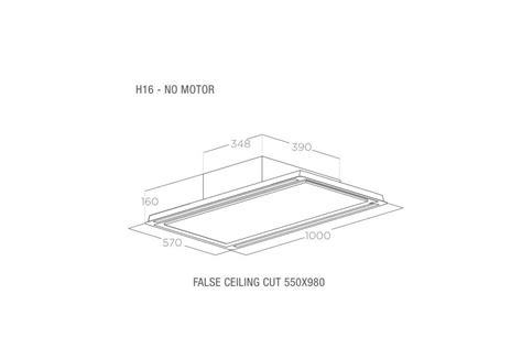 Elica Cappa A Soffitto Linea Hilight X No Motor Ix A No Motore Cm Acciaio Inox