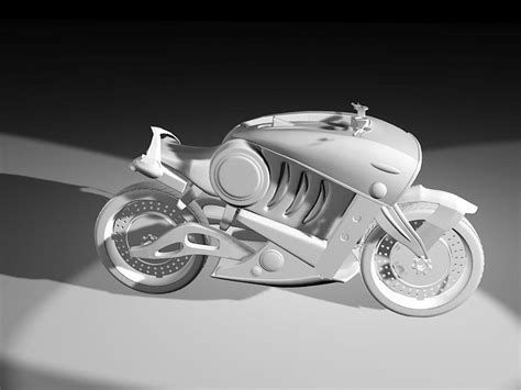 Cool Futuristic Motorcycle 3d Model 3ds Max Files Free Download