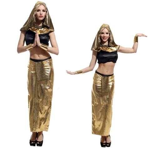 Egypt Flamen Pharaoh Adult Women Cleopatra Costume Cosplay Party Halloween Costumes Set Couple