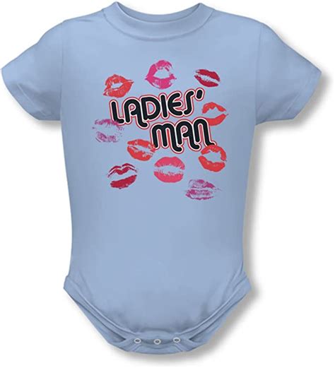 Ladies Man Onesie In Light Blue Clothing Shoes And Jewelry