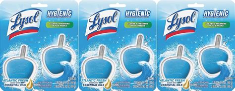 lysol hygienic automatic toilet bowl cleaner atlantic fresh 2 ct pack of 3