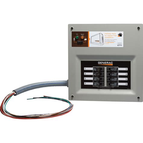 Generac Homelink Prewired Manual Transfer Switch — 30 Amps 8 Circuits