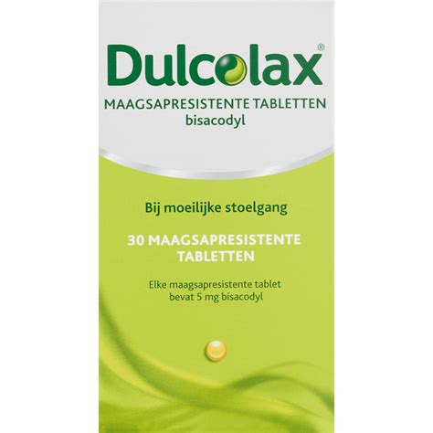 It is typically prescribed for relief of episodic and chronic constipation and for the management of neurogenic bowel dysfunction. Dulcolax Maagsapresistente Bisacodyl 5 mg Tabletten 30 EA ...