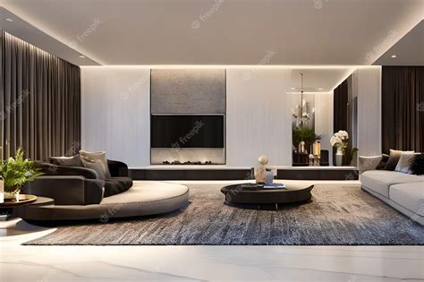 Premium Photo | Luxurious living room with modern design modern