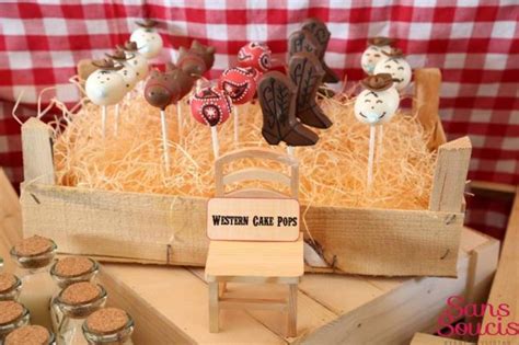 Buy western foam sticker shapes (see photo below) and make wooden shaped magnets decorated with these stickers. Bouncing Baby Buckaroo Cowboy-Themed Baby Shower ...