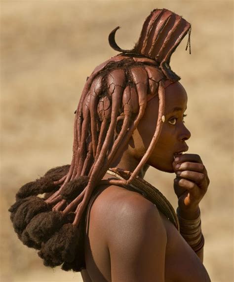Himba Nation Africa Beautiful Woman With Red Skin African People African Women Beautiful