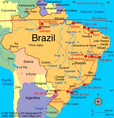 Carte Brésil Le Blog De Alexetnatautourdumonde