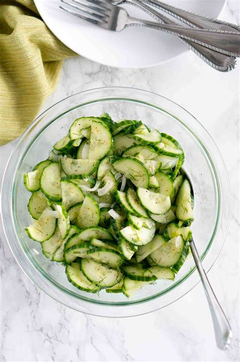 Easy Cucumber Salad Recipe Light Healthy And Delicious