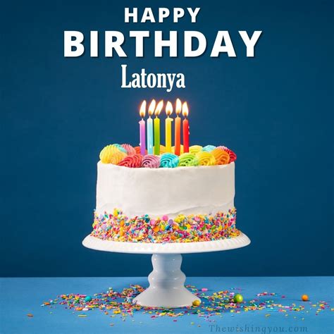 100 Hd Happy Birthday Latonya Cake Images And Shayari