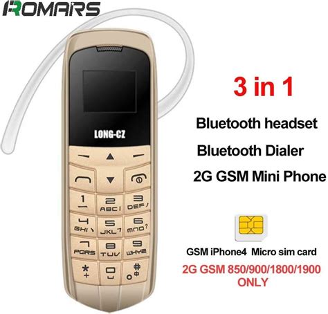 Long Cz J8 Smallest Bluetooth Phone 3 In 1 Unlocked Micro Sim Phone