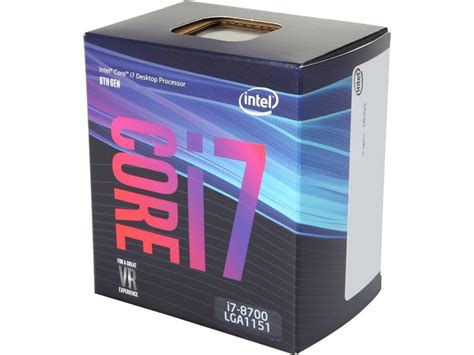 Intel Core I7 8700 Coffee Lake 6 Core12 Thread Processor Socket Lga