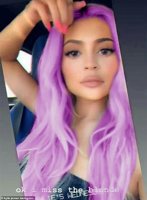 kylie jenner purple hair by elizabethjones18 on deviantart
