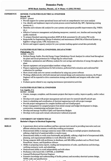 Graduate engineer trainee at olam resume template. Entry Level Electrical Engineer Resume Lovely Facilities Electrical Engineer Resume Sampl ...