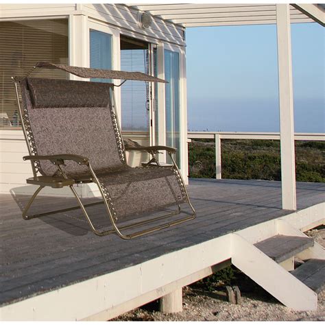Wonderful zero gravity recliner costco, description: Bliss 2-Person Zero Gravity Recliner with Headrest and Canopy | www.kotulas.com | Free Shipping ...