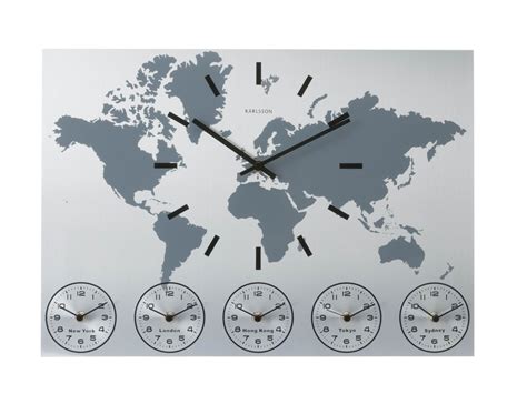 Time Zone World Wall Clocks Foter