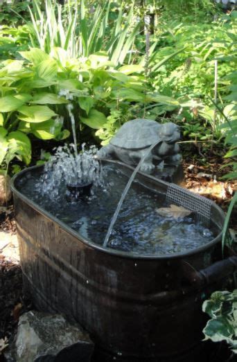 It is a large, luxurious the only purpose of a garden tub is to allow sumptuous relaxing, so don't expect showers or water jets. 77 best Galvanized Tub Water Gardens images on Pinterest ...