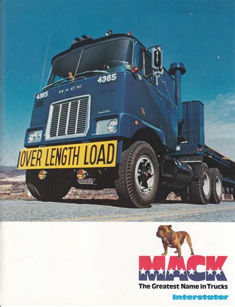 Mack Interstater Diesel Trucks 12 Page Brochure Usa 1a 103 1
